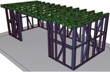 Garden Building Metal Frame