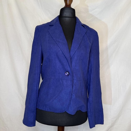 Oscar blue textured blazer - oscar,
