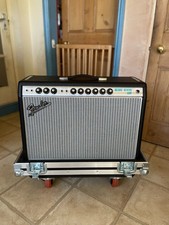 Fender '68 Custom Deluxe Reverb Amp Silverface 22 Watt 1x12" Combo w/flight case