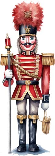 Christmas nutcracker wall - nutcracker, art