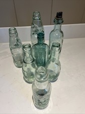 Collection Of 7 Old Bottles -