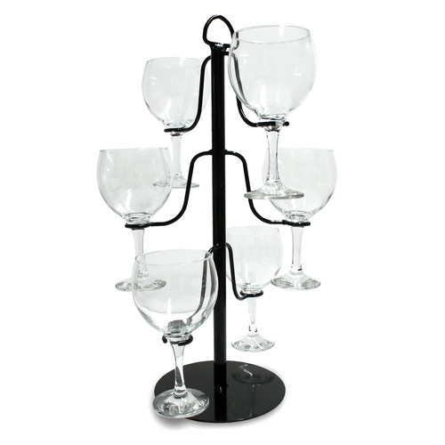 Glass gin tree - tree, black