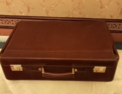 Vintage all leather overnight - leather,,