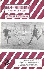 Hearts v Third Lanark  Monday