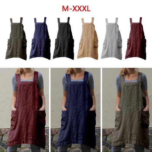 Baking apron with large pocket - apron,