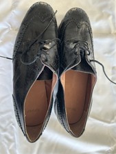 Topshop Black Leather Wedge
