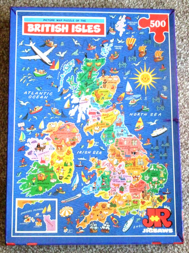 Jigsaws map - by, (map