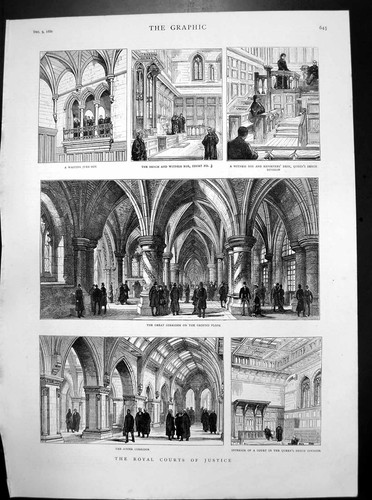 Old print royal courts - old,