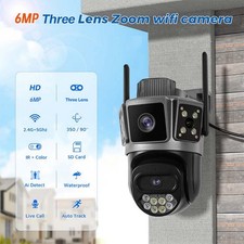 Triple Lens Wireless IP Camera