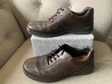 Hotter Men's Lance Lace Up Shoes Brown Leather Size 9STD