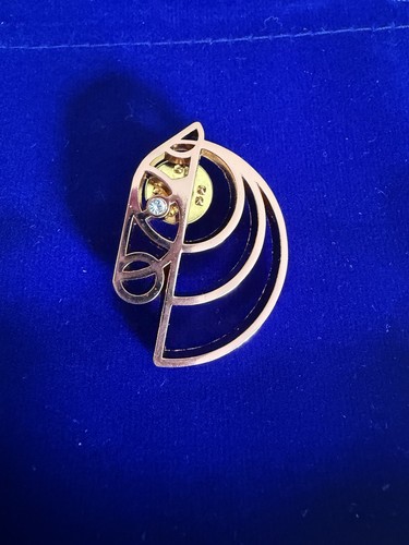 Horse themed brooch rose - themed, in