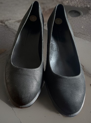 Ecco block heel nubuck - heel, leather