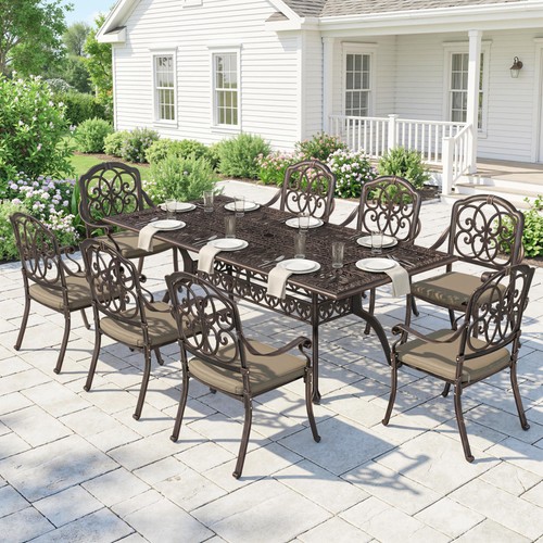 Piece cast aluminium garden - 9,