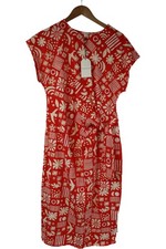 Monsoon Red White Geometric