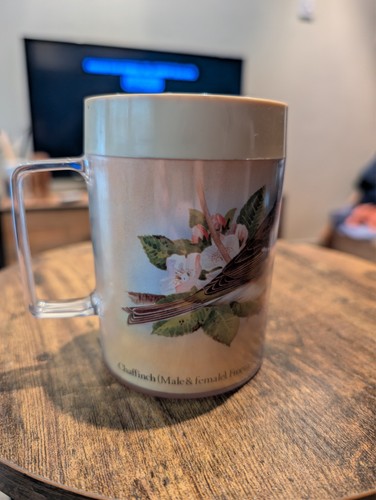 Vintage insulex mug chaffinch - vintage,