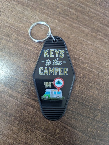 Motorhome camper van keyring - van,