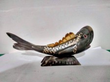 Vintage Carved Horn Fish Ornament Length 7 " Excellent condition