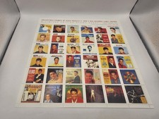 Collectible Stamp Sheet of Elvis Presley's 1960s RCA Records Label Covers RARE