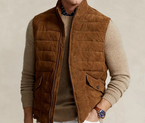 Men brown suede - men's,
