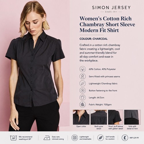 Womans chambray charcoal - womans,