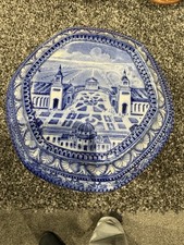 1929 Newcastle Exhibition MALING WARE Hexagonal Tea Biscuit Barrel Tyne Bridge