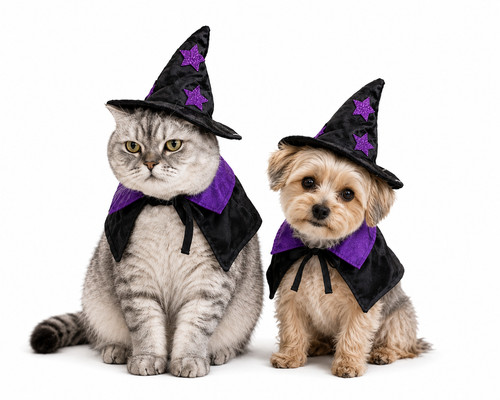 Halloween pet witch costume - halloween,