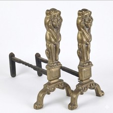 Pair Of Large Victorian Brass