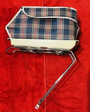 1970’s Raleigh Twenty Stowaway Chrome Rear Rack Carrier & Tartan bag 