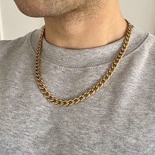 Medium Gold Thick Cuban Curb