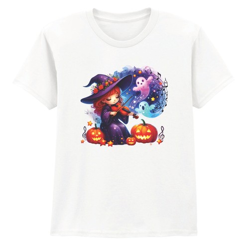 Cute witch playing violin - playing,
