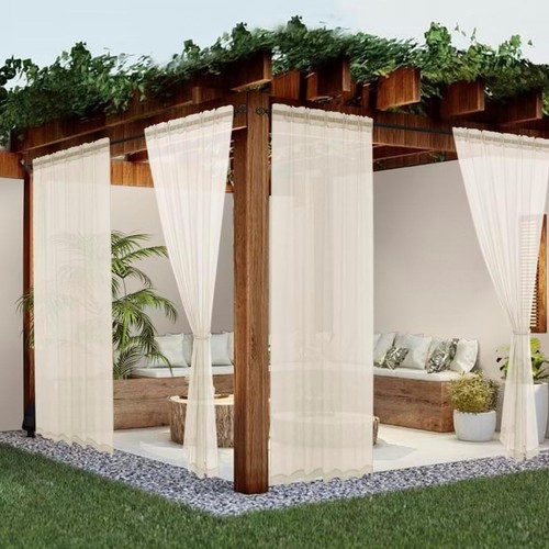 Sheer outdoor curtains patio - outdoor,