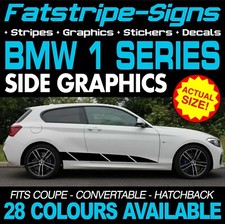 to fit BMW 1 SERIES GRAPHICS STRIPES STICKERS DECALS M SPORT SE SPORT COUPE