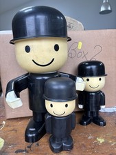 Pair Vintage 1970s Spillers Homepride Fred Large Flour Shaker/Sifter Homepride