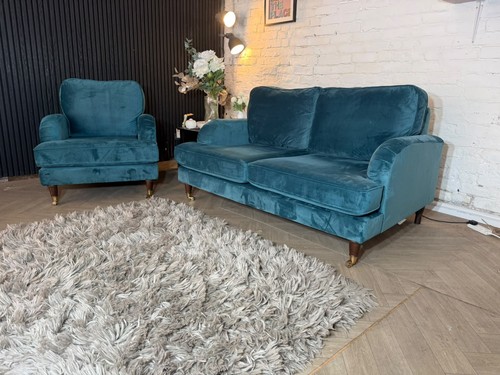Scs teal blue seater - scs, &