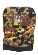 Men's Diesel Backpack Medium Black Mix Camouflage Only The Brave Wild Used F1