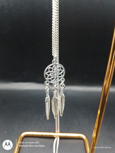 Silver tone dream catcher - silver,