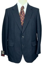 Mens Blazer Blue Pinstripe