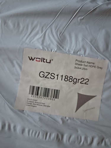 Sun shade sail - sun, 3x3x4.25m