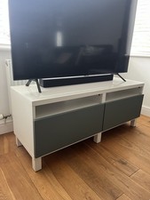 IKEA Besta TV Stand Glass Top