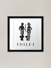 Toilet Sign Thai Art , Unique