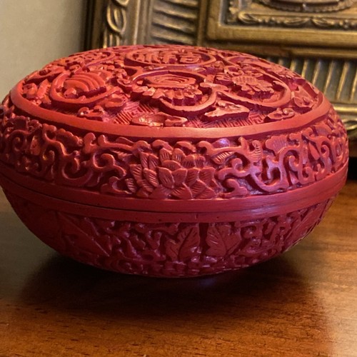 Antique red cinnabar style - antique,