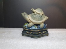 Vintage Cast Iron Terrapin / Turtle / Tortoise Door Stop Wedge - Reptile