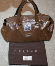 Auth CELINE Leather Handbag
