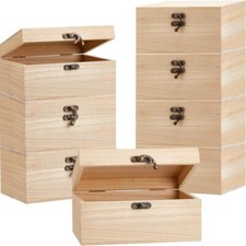 6pcs Wooden Box with Lock