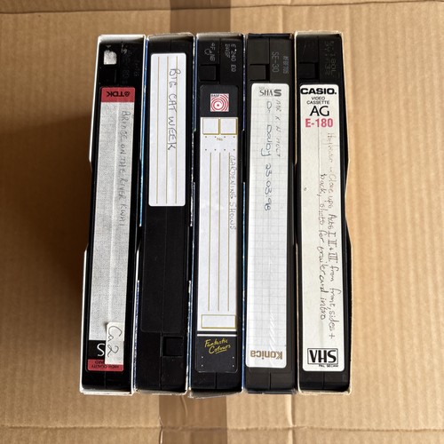 Vhs video cassette - 5, tapes