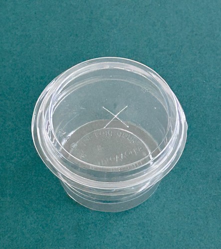 Clear biodegradable tubs - clear, with