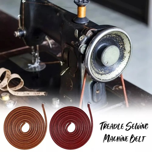183cm leather treadle belt - leather,