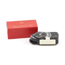 LEICA LIGHT METER MC BLACK PAINT + BOX #5549