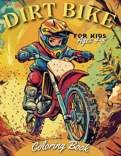 Dirt bike coloring book - dirt,
