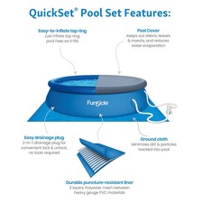 FunSicle 12ft (3.6m) QuickSet Pool with RX330 Cartridge Filter Pump, Ref5606-1-D